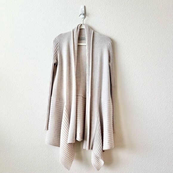 AllSaints Keld Long Sleeve Cardigan in Cream Size Medium - Picture 3 of 9